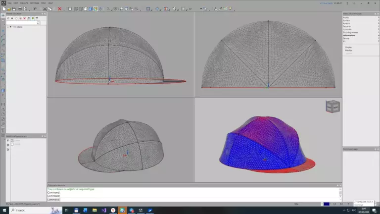 K3-TENT Tensile fabric design software. Shade sail design.